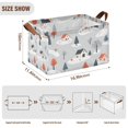 thumbnail image 7 of Yayeee Foldable Storage Basket for Shelves with Handles Set of 2 Waterproof Cloth Bins, Cartoon Blue Houses, 7 of 7