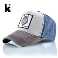 thumbnail image 2 of Unisex Baseball Cap Men Women Fashion Animals Embroidery Snapback Hat Spring Summer Cotton Washed denim Hip Hop Bone Casquette Gao Jinjia LED, 2 of 2