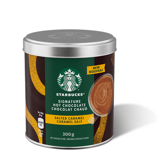Starbucks Signature Hot Chocolate Mix, Salted Caramel Flavor, 300g/10.5 oz