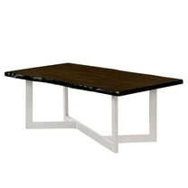Furniture of America Krestian Contemporary Wood Coffee Table in Oak and White
