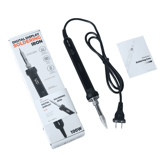 Hisecren Soldering Iron 100W Adjustable Temperature Fast Heating