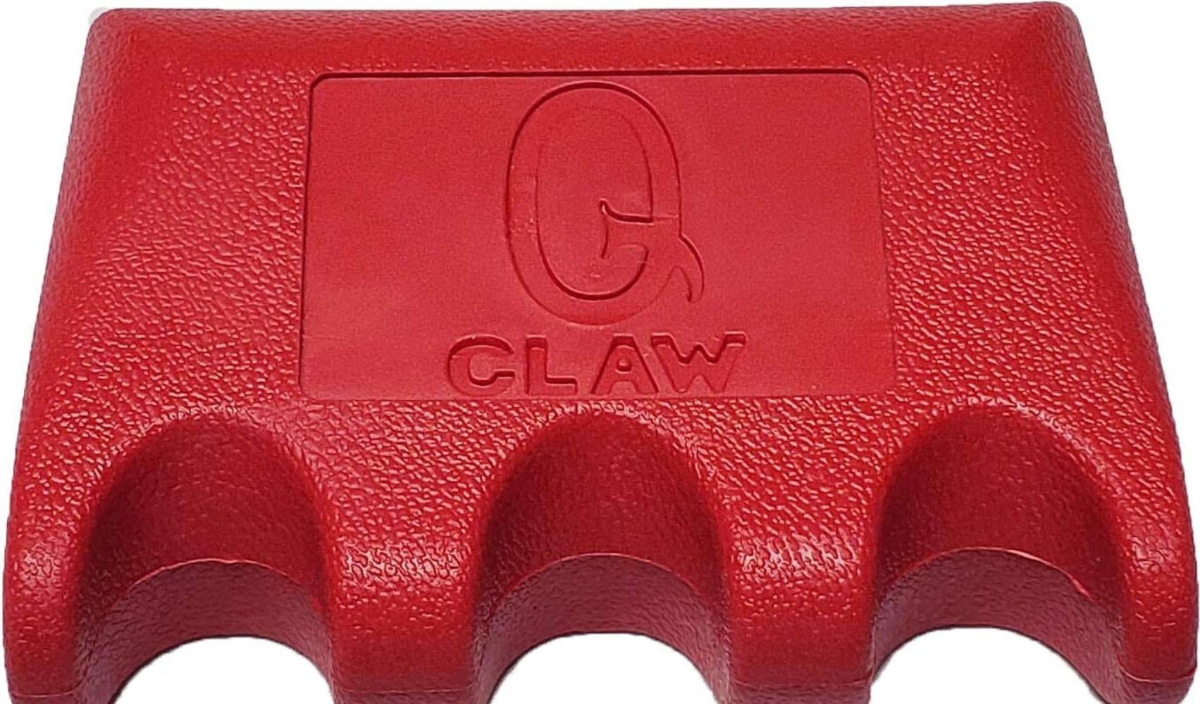Red Q-Claw QCLAW Portable Pool/Billiards Cue Stick Holder/Rack 3 Place 