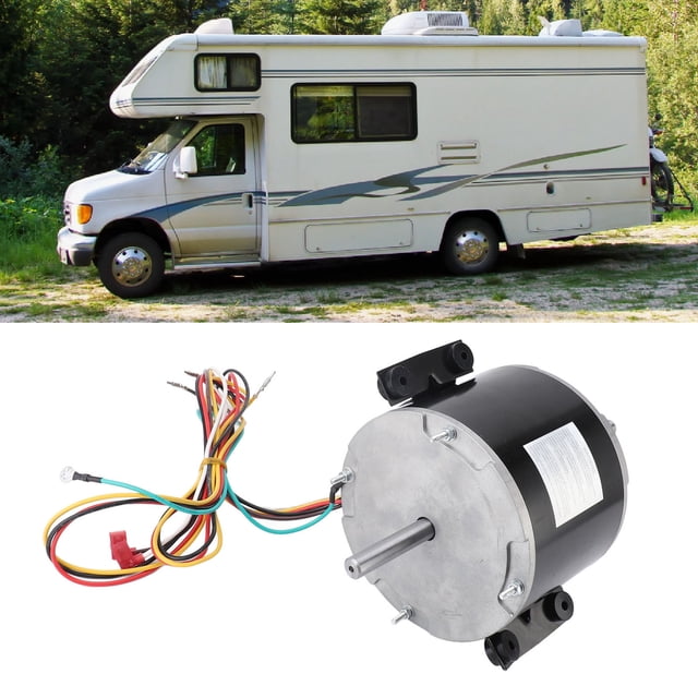 Motor De Ventilador De Aire Acondicionado Para RV, Fácil Instalación 3315332.005 Potente Motor De Ventilador De Condensador De CA De Tres Velocidades 115 V Ahorro De Energía