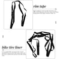 thumbnail image 3 of BESTYASH 2Pack Bicycle Rim Liner for Mountain Bike Equipment in Black and Red 26 Inch, 3 of 8