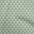 thumbnail image 1 of oneOone Polyester Spandex Forest Green Fabric Asian Block Print Tile Fabric For Sewing Printed Craft Fabric By The Yard 56 Inch Wide, 1 of 4