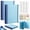 2Sets Blue, variant on The Life Book Document Organizer - Binder for Important Documents, The Folio in Case I Die Binder, Family Emergency Planner, End of Lifeorganizer Paper File Folio Organizer with Labels
