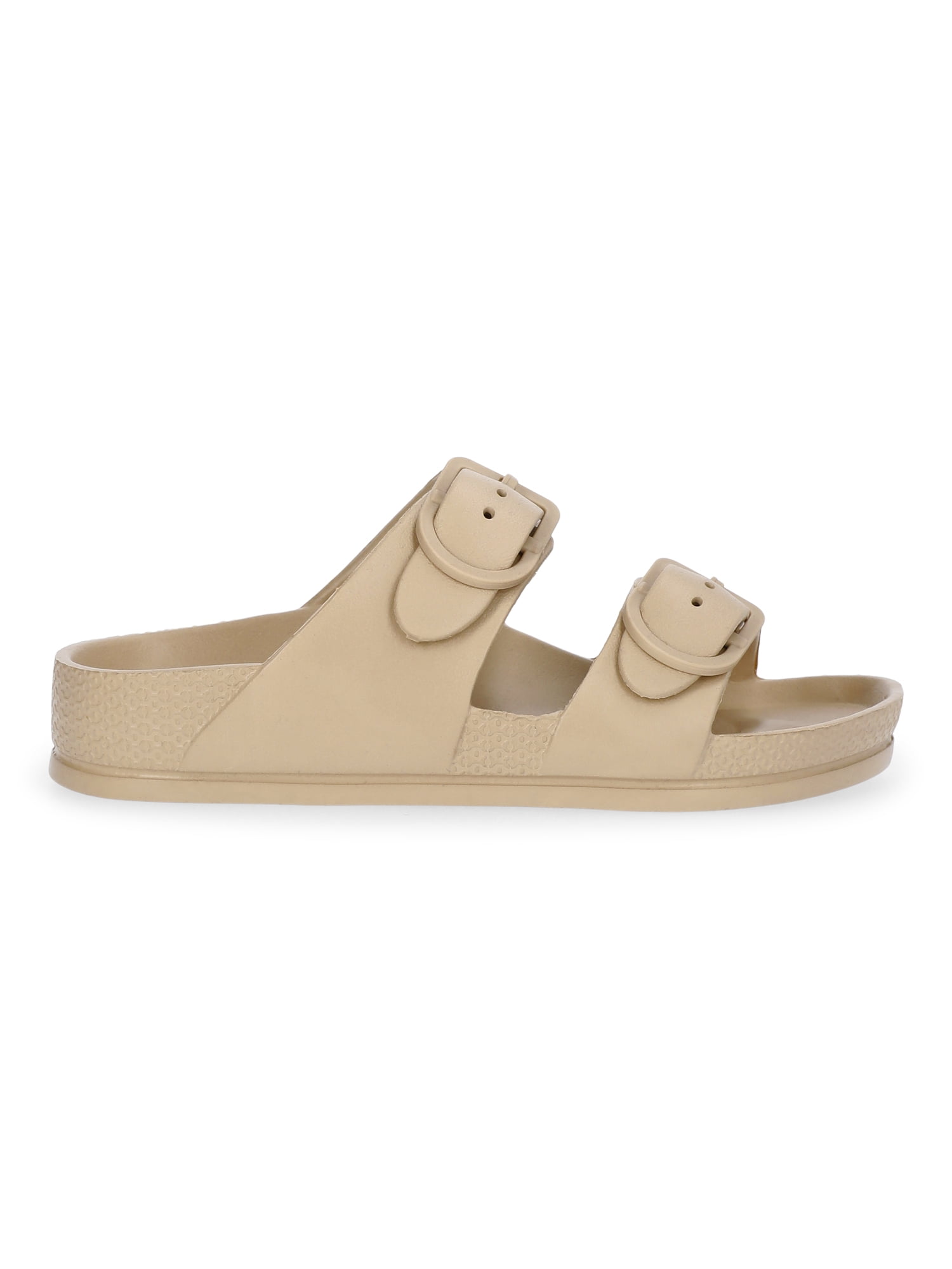 Wonder Nation Little and Big Boys or Girls Two Buckle Footbed Slide Sandals