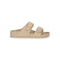 thumbnail image 2 of Wonder Nation Little and Big Kids Two Buckle Footbed Slide Sandals, 2 of 6