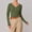 Green, variant on Long Sleeve Tops for Women Dressy Slim Fit Button V Neck Going Out T-Shirts Business Casual Blouse