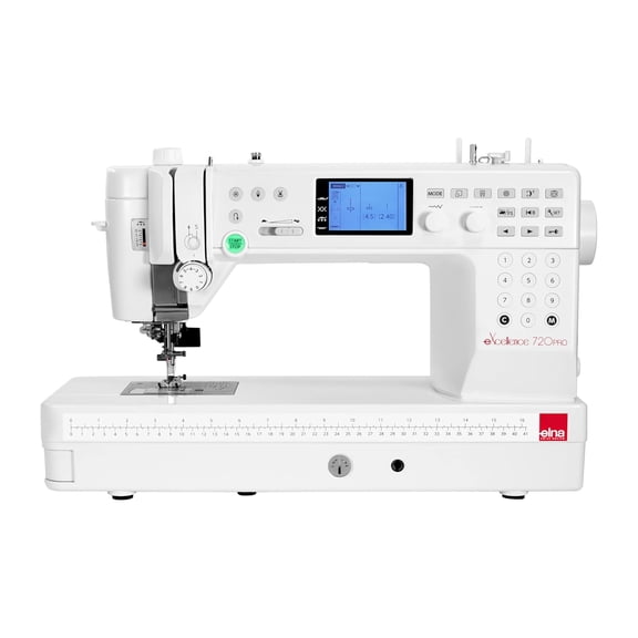 Elna eXcellence 720 Pro Computerized Sewing Quilting Machine 200 Stitches LCD