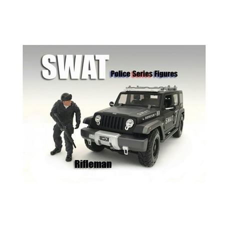 SWAT Team Rifleman Figure For 1:18 Scale Models by American (Best Swat Team In America)