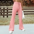 thumbnail image 4 of Women's Autumn/Spring Casual Loose Fit Wide Leg Pants With Pockets Falls Creek Pants Sweat Pants Women Casual plus Size Womens Cargo Pant Comfy Womens Pants Harem Pants for Women Comfy Pants Womens, 4 of 6
