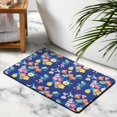 thumbnail image 4 of Flower Bathroom Mat Non Slip Quick Dry Super Absorbent Thin Shower Mat,Modern,Bathroom Rugs Bathroom Matwashablefor Bathroom Living Room Entryway Kitchen Playroom,20x32 Inch, 4 of 5
