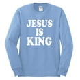 thumbnail image 2 of Jesus Is King Bible Scripture | Mens Christian Long Sleeve T-Shirt, Light Blue, 2XL, 2 of 3