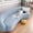 Haze Blue, variant on Stretch Semi-Circular Curved Sofa Cover, Jacquard Curved Couch Cover Non-Slip Modern Cloud Sectional Sofa Slipcover(Orange,4seat [ 92-118 inch])