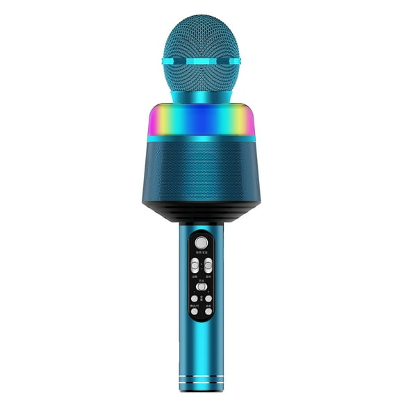 Amdohai 3 In 1 Wireless Microphone Portable Handheld Mic Speaker Adjustable Volume LED Lights