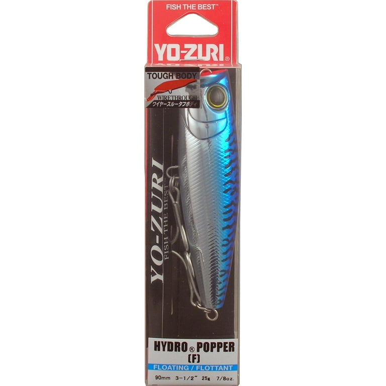 Yo-Zuri Hydro Popper Topwater Saltwater Surface Plugs 90 mm