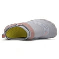 thumbnail image 4 of Calceus Casual Mens Womens Flats Water Shoes Pool Beach Swim Slip-On Creek Diving Shoes Gray 6, 4 of 6