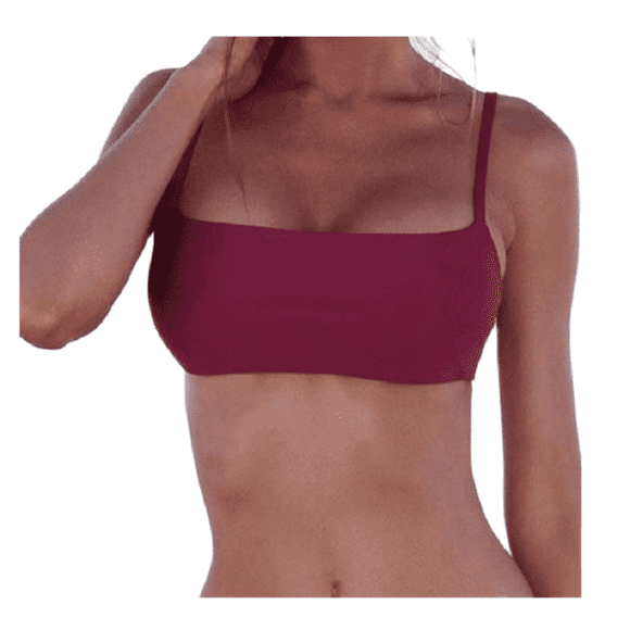 Women‘s Swimwear Padded Bikini Top Bandage Summer Push-Up Tankini Beachwear Bathing Suit Bandeau Swimsuit Tops