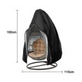 thumbnail image 1 of Cubierta antipolvo para columpio, fundas para muebles y sillas colgantes, funda protectora impermeable para jardín al aire libre, 1 of 5