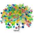 thumbnail image 6 of sunsanly 100Pcs Decorative Pebbles Colorful Glow in Dark Aquarium Landscaping 14mm Luminous Courtyard Paving Natural Crystals Rocks Garden Decoration, 6 of 8