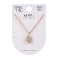thumbnail image 5 of Time and Tru Goldtone Silvertone Reversible Pendant "Gemini" Necklace, 5 of 7