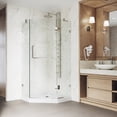 thumbnail image 5 of VIGO Piedmont 38 in. L x 38 in. W x 77 in. H Frameless Hinged Neo-angle Shower Enclosure in Brushed Nickel with Clear Glass, 5 of 12