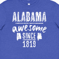 thumbnail image 4 of Inktastic Alabama Awesome Since 1819 Youth T-Shirt, 4 of 5