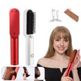 thumbnail image 1 of YFYDS 2 in 1 Portable Ceramic Curling and Straightening Iron, 10 Second Fast Heating, 400°F, USB Rechargeable, Professional Hair Tool with Auto Shut Off Clearance Sales Today Deals Prime, 1 of 9