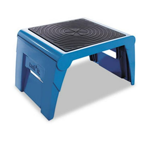 Cramer Industries Inc. 50051PK63 Folding Step Stool- 250lb Cap- 14w x 11 1/4d x 9 3/4h- Blue