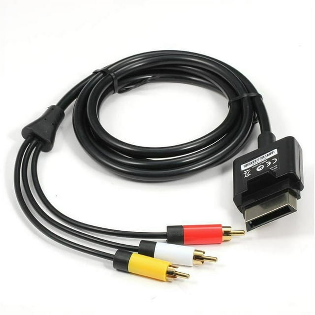 Câble AV 1,8 m Audio Vidéo AV RCA Composite pour Xbox 360 Slim 360 / Xbox 360
