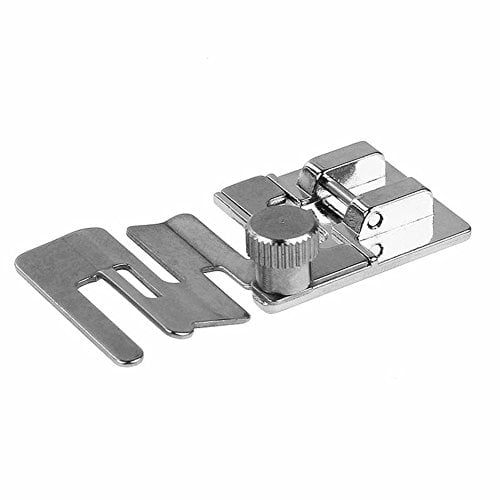 YEQIN Machine à Coudre Domestique Pied Presseur Élastique Bande de Cordon Tissu Extensible Pied 9907-6 pour Frère, Singer, Feiyue, Janome, Juki, etc (Style)