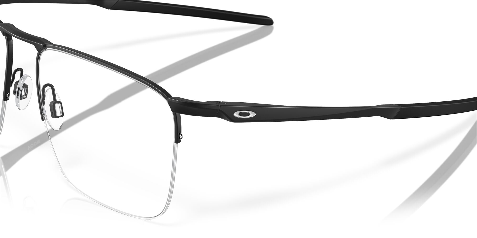 Oakley Men's Size 55 Voon Optical Glasses, Satin Black/Demo Lens