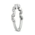thumbnail image 4 of Araiya Fine Jewelry 10K White Gold Diamond Band Ring (1/10 cttw, I-J Color, I2-I3 Clarity) Size 7, 4 of 6