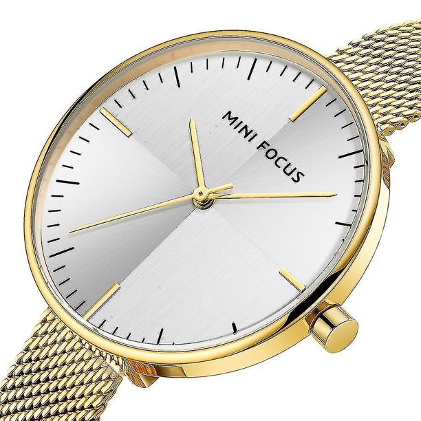 MINI FOCUS MF0275L Correa de malla ultrafina Reloj analógico Impermeable Conciso Mujer