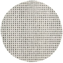 SAFAVIEH Ebony Adams Dot-Print Area Rug, Beige/Black, 6' x 6' Round