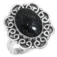 thumbnail image 1 of 925 Sterling Silver Ring For Women - Teens Blue Sunstone Gemstone Silver Ring Size 12 Elegant Silver Ring Size 12 New Year Gift For Girl Friend Gemstone 925 Silver Jewelry, 1 of 5