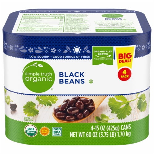 Simple Truth Organic Black Beans - 15 oz - 4 ct