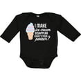 thumbnail image 3 of Inktastic I Make Ice Cream Disappear What's Your Power Boys or Girls Long Sleeve Baby Bodysuit, 3 of 5