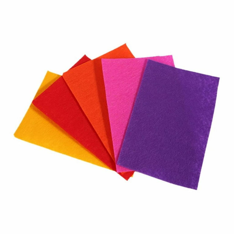 IOOLEEM Multi-colored Felt Sheets, Self-adhesive Felt Sheets, 30pcs  7'x11.3'（close to A4 size - 18x28.5 cm), Pre-cut Felt Sheets for  Crafts,Craft Felt Fabric Sheets, Sewing Felt Rectangle for Patchwork.