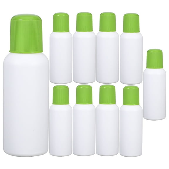 TABLZONE Green Plastic Precision Liquid Applicator Bottle Sponge Tip for Home 10Pcs