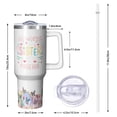 thumbnail image 2 of Sister Forever Gift - 40oz Insulated Tumbler with Handle and Straw, Stainless Steel Cup, Amazing Birthday Christmas Present for Soul Sister, BFF, Bestie, Best Friends, 2 of 5