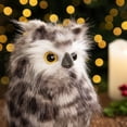 thumbnail image 3 of Standing Owl Christmas Figure - 7" - Ash Gray and White, 3 of 5