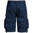 thumbnail image 4 of cllios Cargo Shorts for Men Summer Casual Work Shorts Lightweight Workwear Cargo Shorts with Multi Pockets Fathers Day Gifts Navy,M, 4 of 5
