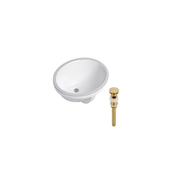 DROP Bath and Kitchen DR091210 Undermount Bathroom Sink Set
