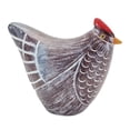 thumbnail image 3 of Melrose Etched Chicken Shelf Sitter Figurines - 5.25" - Set of 6, 3 of 5