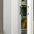 thumbnail image 6 of Lilola Home Evelyn 2-Door Engineered Wood Storage Cabinet in White, 6 of 7