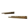 thumbnail image 3 of del Hutson Designs 36 Inch Rustic Luxe Wooden Floating Shelves, Dark Walnut, 3 of 12