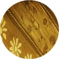 thumbnail image 1 of Ahgly Company Machine Washable Indoor Round Transitional Tomato Red Area Rugs, 6' Round, 1 of 7