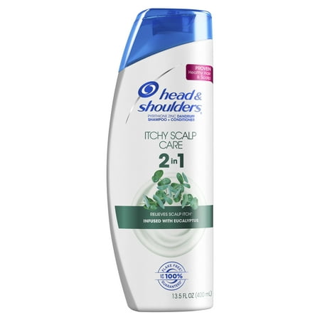 Head and Shoulders Itchy Scalp Care Anti-Dandruff 2 in 1 Shampoo and Conditioner, 13.5 fl